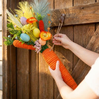 Carrot Hanging Decoration Festive Design Artificial Carrot Decoration Bright Colors Easter Hanging Ornament for Families, Living Room, Home, Fireplace