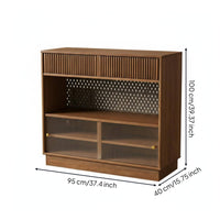 Extendable Kitchen Island Multi-Functional Design Kitchen Island with Storage Space-Saving Solid Wood Sideboard Bar for Homeowners, Hosts, Living Room