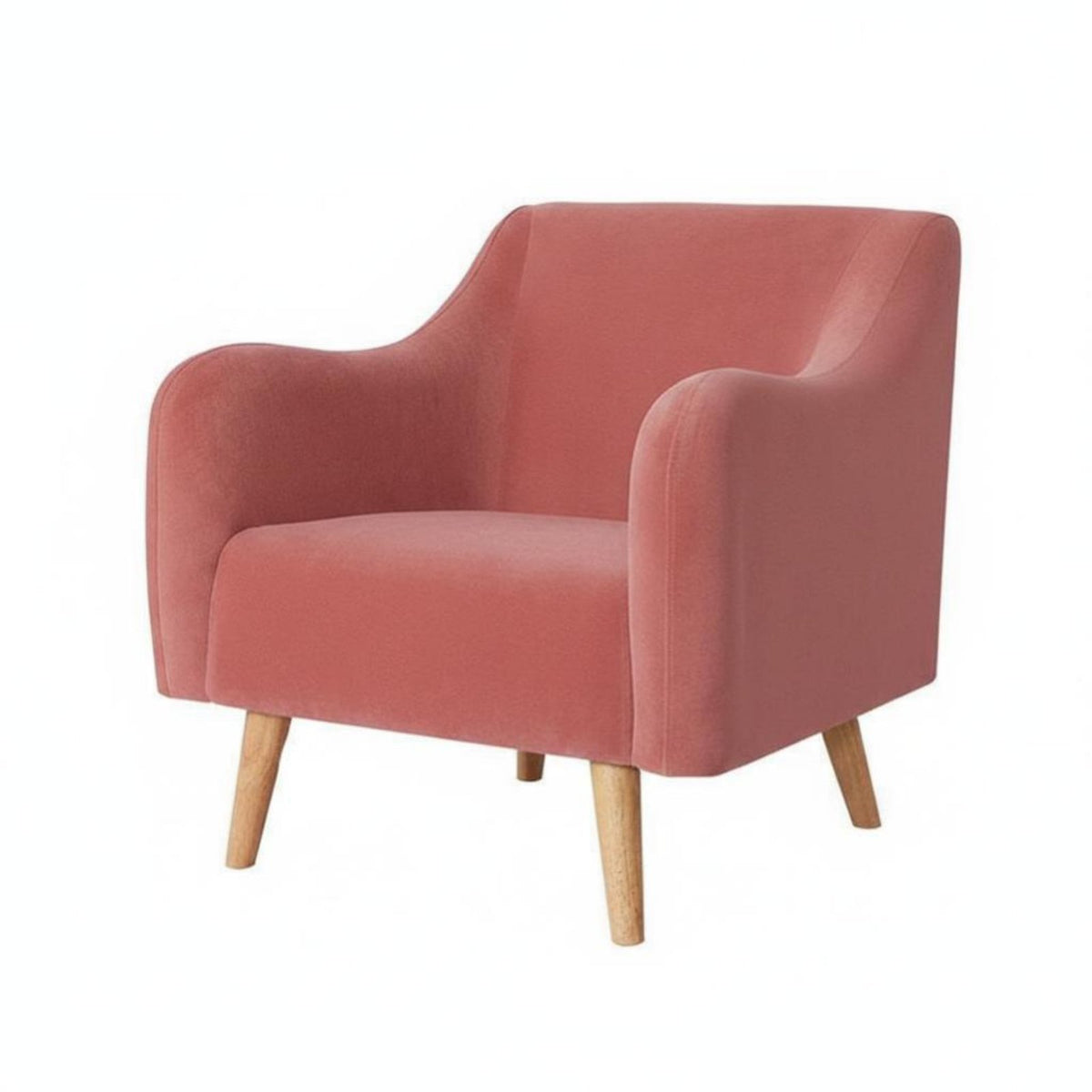 Scalloped spine Armchair Nordic Design Single Sofa Light Luxury Ergonomic spinerest for Living Room, Balcony, Bedroom