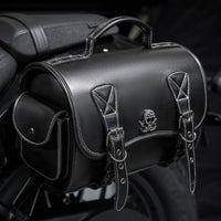 Motorcycle Saddlebag Rigid Motorcycle Bag with Strap Biker-Chic Saddlebag with Strap for Motorcyclists