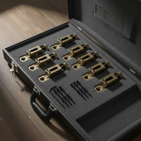 Split Guitar Tailpiece Adjustable Saddles Hardtail Bridge Saddle Six-String Hardtail Bridge Easy Installation for Luthiers