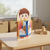 Hand-Eye Coordination Toddler Busy Board Cognitive Development Educational Method Busy Board Sturdy Construction Wooden Dressing Skills Toy Travel Friendly for Toddlers, Preschool