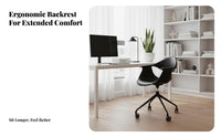 Sculptural Armchair Height Adjustable Desk Chair Easy Assembly for Young Adults