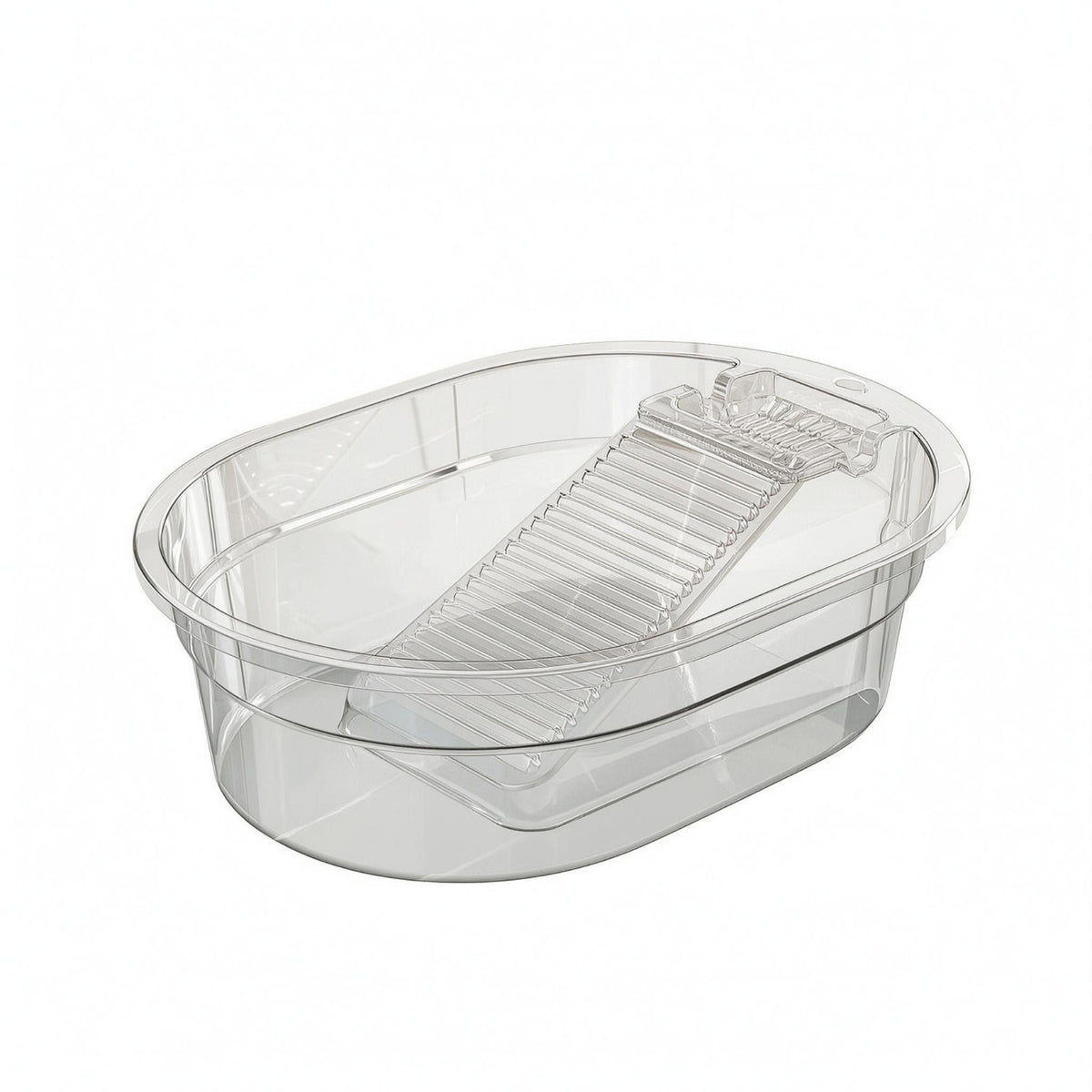 Integrated Washboard Basin Anti-Slip Bottom Portable Laundry Tub Hanging Hole