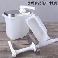 不锈钢酱汁泵单头双头酱料器沙拉压汁泵奶茶店糖浆壶果酱泵糖压壶
