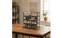 Snack Display Rack Stand Space-Saving Wire Display Rack with Clips Stable Countertop Organizer for Retailers, Vendors, Kitchen Counter