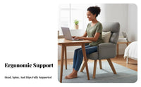 Upholstered Rotate Chair with Wood Legs Comfortable