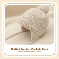 Women's Knit Winter Hat Earflap, Warmth, Relaxed Design