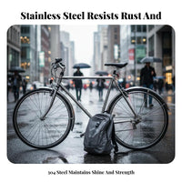 Stainless Steel Bike Fenders Rustproof Full Coverage Cycle Mudguards Full Coverage Bike Fenders for Kids, Rainy Days, Wet Roads