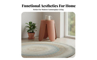 Petal Design Stool Sturdy Backless Seat Heavy-Duty for Bedroom
