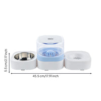 Pet Feeding Station Automatic Cat Feeder and Water Dispenser Compact for Dorms