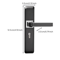 Matte black privacy lever, easy install