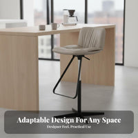 Adjustable High Stool with Backrest Modern Design for Pub, Kitchen, Homeowners