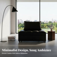 two-in-oneUse Single Fold-extendable Bed Multi-Functional transformable Sofa Foldable Design Sleeper Chair Space-Saving for Apartment Dwellers, Students, Guests, Small Spaces, Living Room, Bedroom