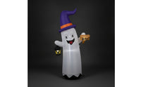 Inflatable specters with Witch Hat Weather-Resistant specters Inflatable with Lantern Yard Decoration for Porch