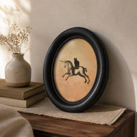 Abstract Animal Picture Frame Rustic Style Wildlife Illustration Frame Easy to Replace Photo Home Decor for Living Room, Bedroom