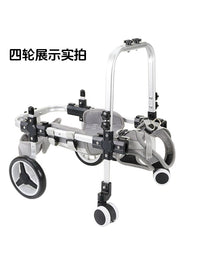 小狗轮椅宠物轮椅车四轮狗狗残疾训练轮椅康复用代步车老年四轮车