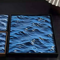 Ocean Wave Wall Art Calming Home Decoration Coastal Aesthetic