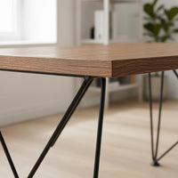 Rectangular Desk Clean Edges Modern Desk Minimalist Study Table