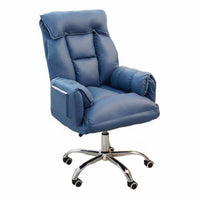 Padded Recliner with Footrest Comfortable for Long Sitting Reclining Desk Chair with Footrest Adjustable Height Ergonomic Design
