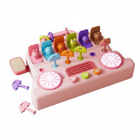 Early Learning Busy Bus Board Cognitive Training Switch Board Toy Interactive Hand-Eye Coordination for Babies