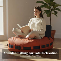 Teardrop Bean Bag Chair Space-Saving Floor Sofa Fashionable Design No Assembly Required for Adults, Students, Bedroom, Balcony
