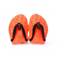 Contoured Swim Hand Paddles Curved Swimming Hand Paddles Gear Perforated Ergonomic for Swimmers, Front Crawl Practice
