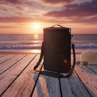 Leakproof Wine Cooler Bag Portable Insulated Wine Tote Compact Foldable for Dinner Parties