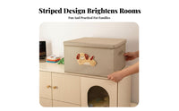 Lidded cloth Storage container Cute Puppy Design Lidded cloth Box With Lid for Shelf