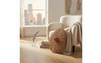 Round Imitation Rattan Lid Hand-Woven Container Cover Hollow Design Storage basket cover