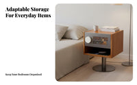 Rolling vinyl trolley Modernist & Design Nightstand Multi-Functional for distant Workers