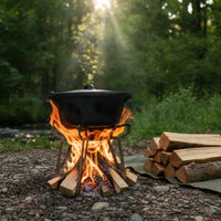Lightweight Stainless Steel Fire Bowl Base Compact Foldable Fire Bowl Stand Long-Lasting Rust Resistant for Backpackers
