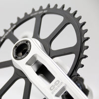 EVOSID Road Bike Crankset 3-Bolt Chainring CNC Lightweight 40-50T for Gravel and Folding Bike Modification