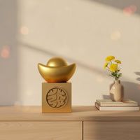Decorative Ornament with Pedestal Three-Dimensional Pedestal Ornament Freestanding  for Living Room, Entryway