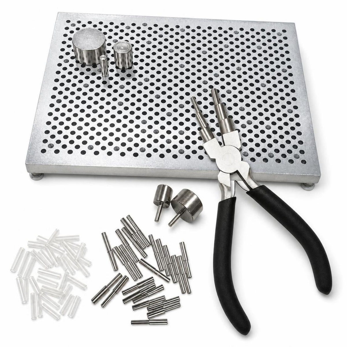 Wire Wrapping Board Beginner-Friendly Wire Wrapping Board with Pliers Jewelry Making Tool with Metal Pegs for Crafters