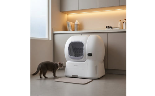 Compact Self-Cleaning Cat Litter Box Hassleeffortless Automatic Cat Litter Box for Busy Professionals, Indoor, Apartments