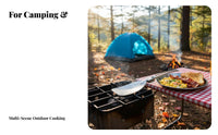 Foldable Design Folding Spatula Compact Stainless Steel Frying Spatula Lightweight for Campers, Backpackers, Picnic, Travel