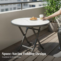 Folding Dining Table Foldable Small Space Table Sturdy & Long-Lasting