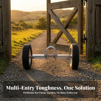 Low-Maintenance Gate Wheel with U-Bolt
