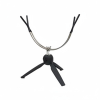 Foldable adjustable fishing rod holder
