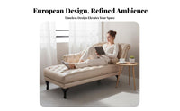 European aesthetic Chaise Lounge Luxury Design Indoor Furniture space-saving Size Household Furnishing Curved Shape for Apartment Dwellers, Interior Designers, Living Room, Bedroom, Small Spaces, study alcove