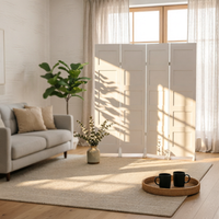 Foldable Design Folding Room Divider Movable Folding Panel Divider Freestanding Privacy Screen Portable for Away Fromice Workers, Homeowners, Content Creators, Studio Apartment, Bedroom, Exhibition Hall, Storage-Friendly