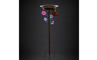 Sturdy Birdbath with Stake Vintage Bird Bath with Stake Long-Lasting Standing Bird Bath Easy to Assemble for Flower Bed