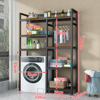 Over-the-Washer Storage Rack Heavy-Duty over Washer Storage Rack High Load Capacity Multi-Tier Plant Stand for Balcony, Washroom