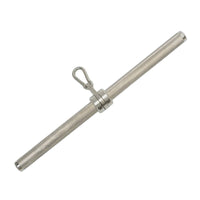 Lat Pulldown Bar Stainless Steel Cable Machine Bar with Clip Swiveling Pulley Handle with Swivel for Athletes