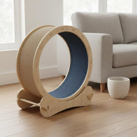 Wooden Pet Running Wheel Scratch-Resistant Pet Fitness Equipment Polished