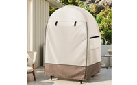 Outdoor Egg Chair Cover with Zipper Full-Coverage Patio Egg Chair Cover Fitted Waterproof for Garden, Balcony