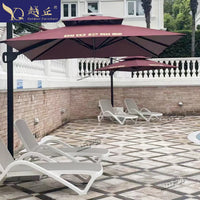 躺床户外躺椅游泳馆度假酒店温泉洗浴中心耐晒折叠塑料泳池沙滩椅 爱琴海【咖啡色茶几】