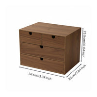 Desktop Drawer Organizer Space-Saving Wood Drawer Organizer Wood Desk Storage Box for Study