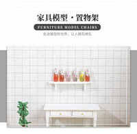1:12 Scale Miniature Dollhouse Craft White Storage Rack Hanging Furniture Ornament